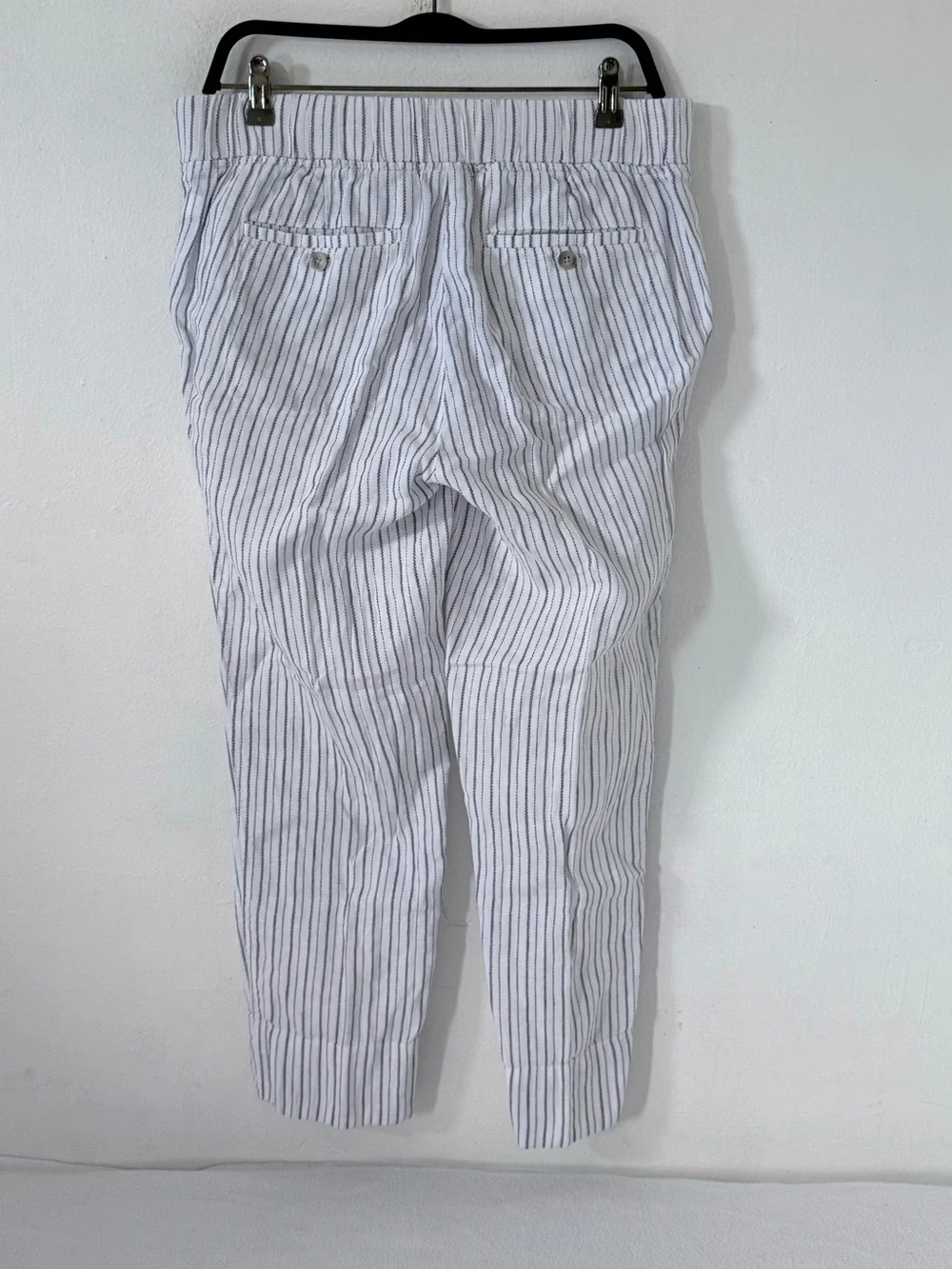 Athleta Linen Stripes Drawstrings Pants